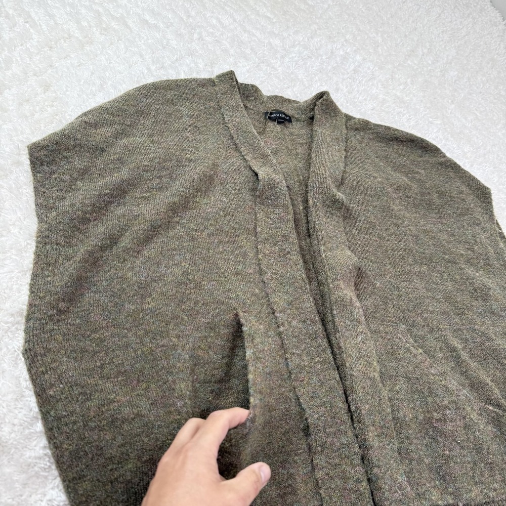 Banana Republic Sweater Womens Medium Large Cardigan Wool Cocoon Pockets Pullove - Picture 4 of 12